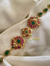 Precious Jadau Kundan Bridal Sheeshphool-Red Green-J310